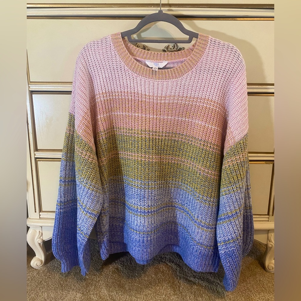 Time and Tru Ombré Sweater